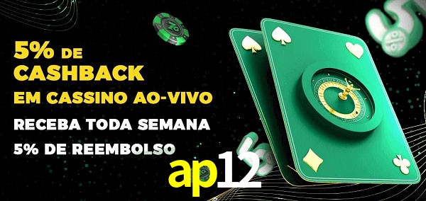 Promoções do cassino ao Vivo ap12